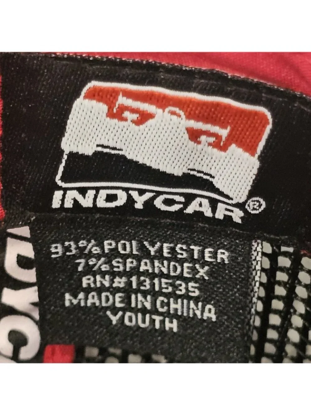 Youth INDYCAR Series Hat Kids Cap IRL Indy 500 Patch Black Mesh